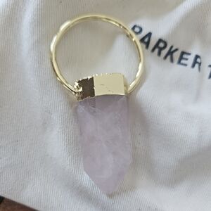 Parker Thatch Rose Quartz Crystal Charm for Love new